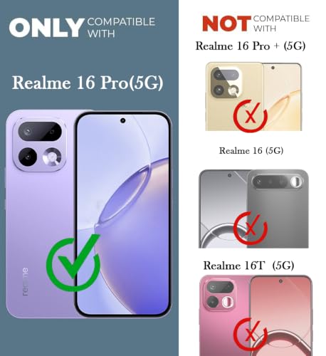 Image of Jkobi Rubberised Back Cover Case for Realme 16 Pro (Textured Grip Design | Micro-Fiber Cloth Inside | Slim and Light Weight | Soft Touch and Feel)