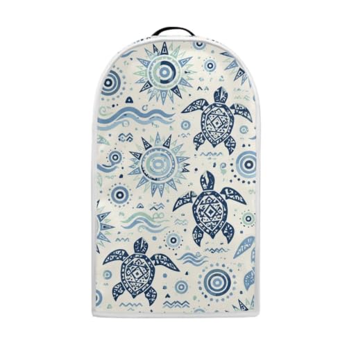 Image of Talayituse Bohemian Sea Turtle Print Blender Dust Cover, Fingerprint Protection Cover for Stand Mixer or Coffee Machine, Home Kitchen Appliance Covers for Stain Dust Resistant Supplies
