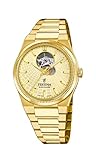 Festina SWISS MADE Orologio Automatico Uomo Acciaio 316L Oro - Vetro Zaffiro Resistente - Impermeabile 10 ATM - F20062/2 Automatic