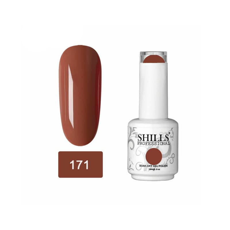 Image of SHILLS PROFESSIONAL Uv /Led Soak Off Glossy Finish Nail Polish Nail Art Nail Polish Color Shade 171, 15 Ml