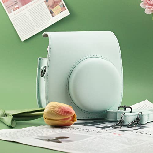 Funda protectora para cámara Fujifilm Instax Mini 12 11 9 8 verde claro miniatura 4