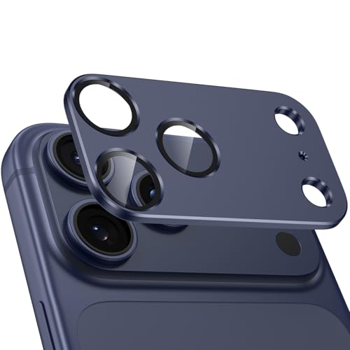 Yugujun �J�����t�B���� iPhone 17 Pro Max�p �J�����ی� ��̌^ �S�ʕی� ������� �A���~���� �A�C�t�H��17�v���}�b�N�X �����Y�J�o�[ �ϏՌ� 9H�����K���X ��phone17 Pro Max��p�J�����J�o�[ �������ߗ� �f�B�[