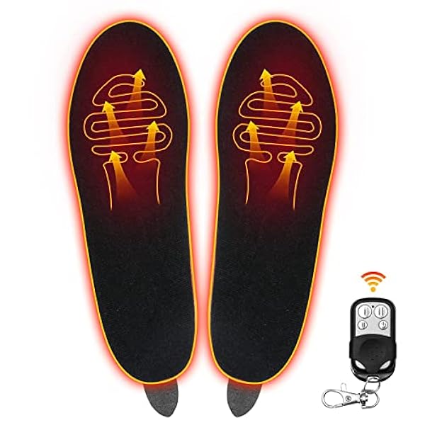 Soletta Invernale Calda E Riscaldata USB Ricaricabile, Batteria al Litio Incorporata, Telecomando A Tre velocità di Controllo della Temperatura Adatto,Nero,34~39