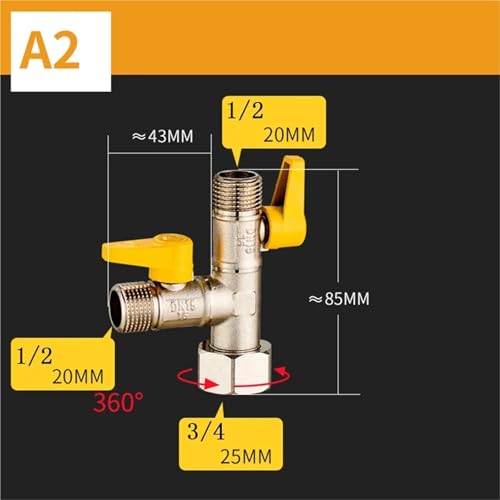 Vanne à 3 voies A2 résout les problèmes de dérivation d'eau en angle - 4