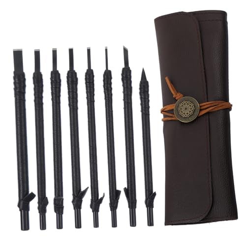 HEALSOPTHY Cuchillos Para Tallar Focas Herramienta Para Tallar Madera Práctica Para Grabar Madera y Escariador Profesional