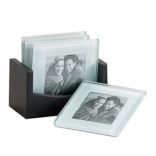 4" Frame Photo Glass Coaster, Set of 4, Item # 33221