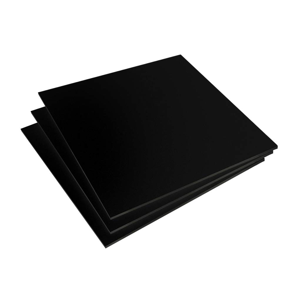 Buy Mega Format Expanded PVC Plastic Sheets 8.5" X 11" Rigid Black