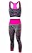 KIRALOVE Conjunto de Fitness para Mujer de 2 Piezas - Sujetador y Leggins Deportivos - Fucsia - Yoga - Gimnasio - Deportes - Pilates - Entrenamiento - Talla XL - Ropa para niña