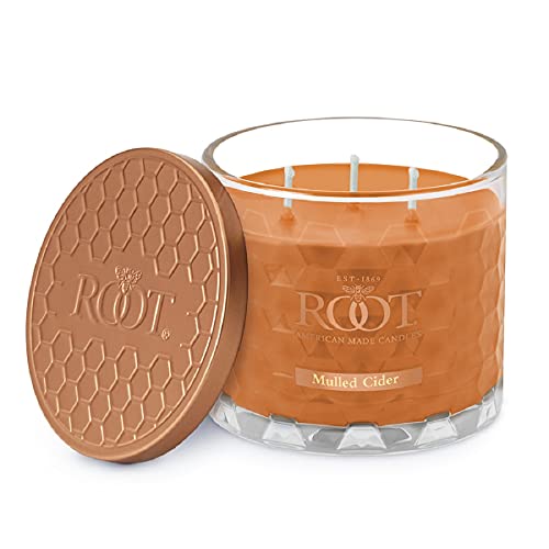 Root Candles Fall Scented Candles Honeycomb Glass Premium 3-Wick Handcrafted Beeswax Blend Candle...