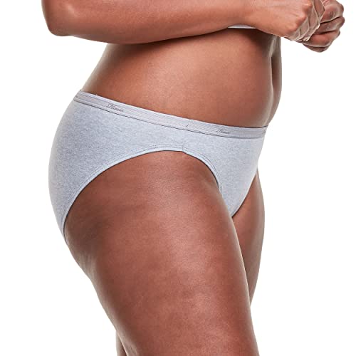 Image of Hanes Women's Bikini Panties Pack, Soft Cotton Underwear (Retired Options, Colors May Vary)