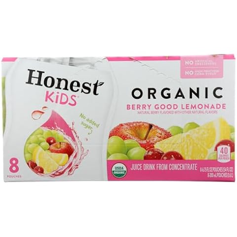Honest Kids Berry Good Lemonade Kids Drink 1x8 6.75 oz packs Cover