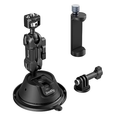 SMALLRIG Double-Layer Suction Cup Mount for Action Cameras Cover
