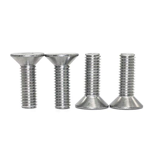Image of Fullerkreg 18-8 Stainless Steel Hex Drive Flat Head Screw M12 x 1.75 mm Thread, 25 mm Long,Packs of 5