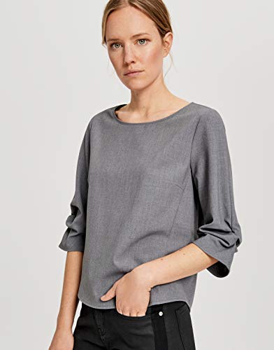 Preisvergleich Produktbild Opus Damen Floto Bluse, Easy Grey, 38