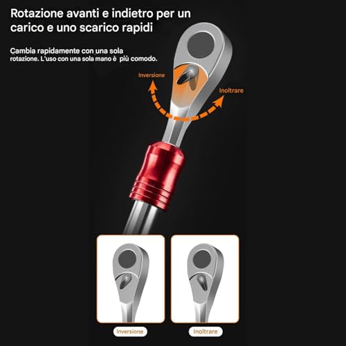Kit de réparation du cycle outillage complet cliquet réversible embout perceuse - 5