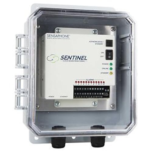 Image of Sensaphone Sentinel in Weatherproof Enclosure with a Clear Door