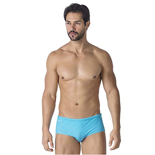 SUNGA STRIPES AZUL CLARO KAUNA SWIM