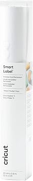 Cricut Smart Label Writchyle Permanent | Transparent | 0,9 m (3 Pieds) | Roll en Vinyle Auto-adhésif | pour Une Utilisation Explore 3 Maker 3, Blanc, 0,9m (3ft) 2009447