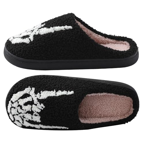 Image of Comfy Elastic Slippers for Women Men,Memory Foam Soft Plush House Slippers