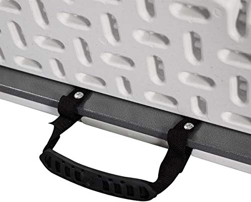 Colibyou 6' Folding Table Portable Plastic Indoor Outdoor Picnic Party Dining Camp Tables (White) (1, White) (1, White) (6 Inches) #TOP5