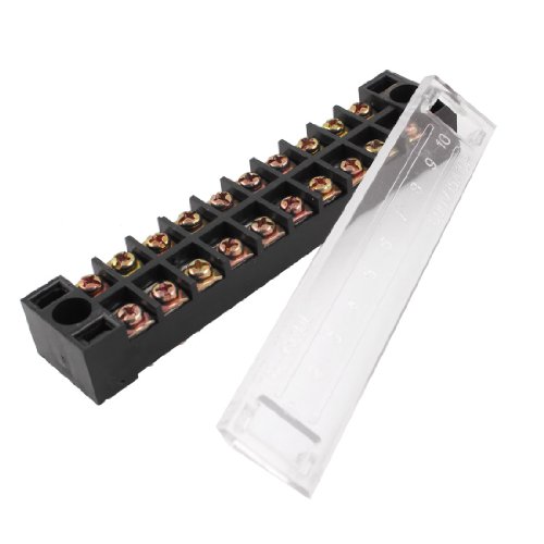 Aexit Bloque Terminal Barrera 10 polos 600V 15A miniatura 1