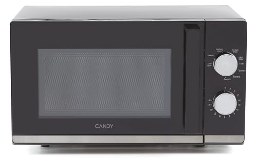 Candy Moderna Forno a Microonde con Grill, 20 Litri, 700W, 6 Livelli di Potenza, Funzione Defrost, Timer e Segnale di Fine Cottura, App hOn, Libera Installazione, 45,2 x 36 x 26,2 cm, Nero - CMG20TNMB - Immagine 1