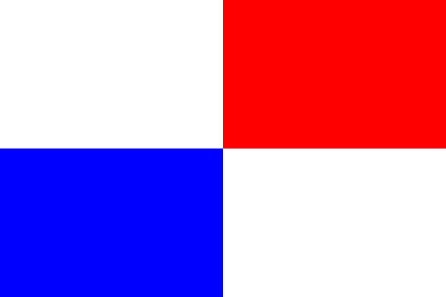Drapeau Pobezovice grand format pour mât extérieur République Tchèque