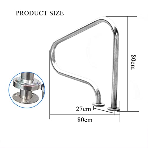 Barandal para escalera de piscina en acero inoxidable miniatura 2