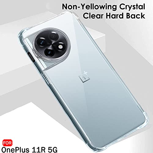 Image of TheGiftKart Crystal Clear Back Cover Case for OnePlus 11R 5G | Shock Proof 360 Degree Protection | Hard Clear Back Cover Case for OnePlus 11R 5G (PC & TPU, Transparent Bumper)