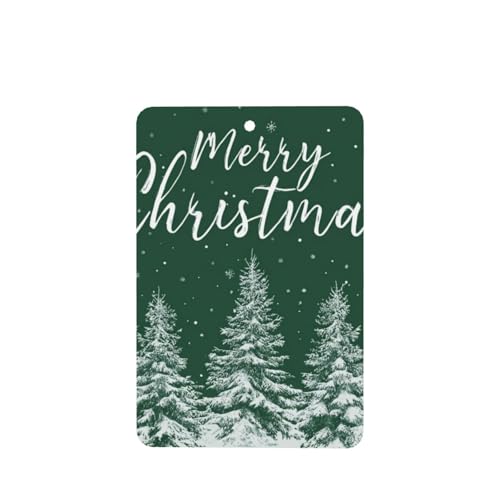 Ambientadores de coche con diseño de copos de nieve de pinos blancos, 4 unidades, tarjetas perfumadas colgantes, tarjetas perfumadas para coche, tabletas de aromaterapia