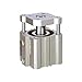 SMC CDQMB25-20 actuator - cqm compact guide rod cylinder family 25mm cqm dbl acting. auto-sw - cyl, compact, auto-switch
