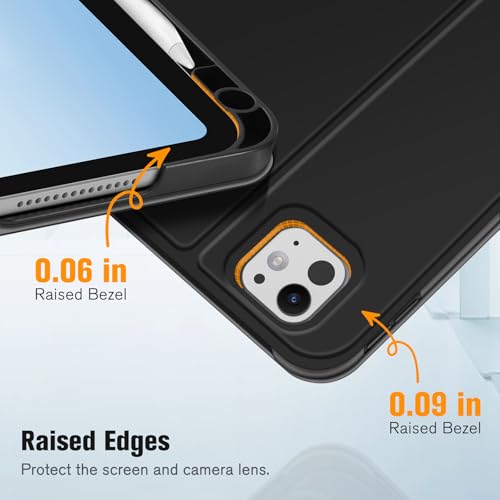 Coque rigide iPad Pro 11 M5 M4 évite la perte du stylet et les rayures