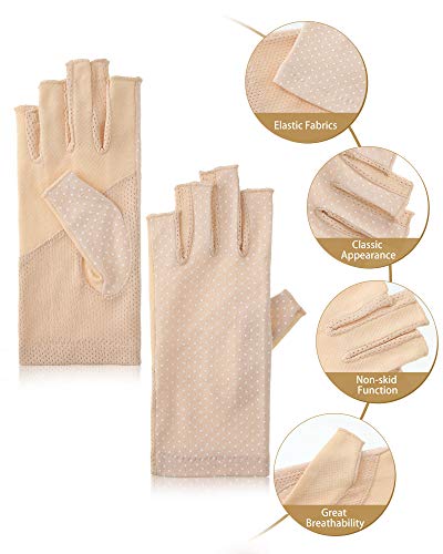 Geyoga GEYOGA-AKKK5567 Sunblock Fingerless Gloves Non-Slip Uv Protection Driving Gloves Summer Outdoor Gloves thumb #1