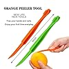 Orange Peeler Tools Citrus Peel Cutter Easy Fruit Vegetable Slicer Lemon Opener Remover Fruit Tool Kitchen Utensils Gadgets (2PCS Orange) #2