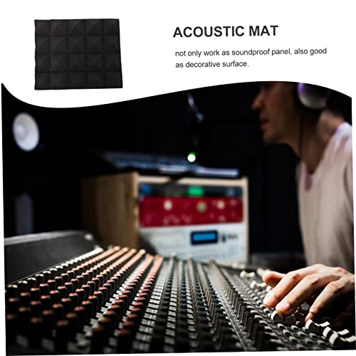 Paneles de Absorción Acústica 12Pcs Espuma en Pirámide Negra miniatura 7