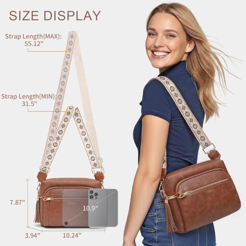 Image of Vegan Leather Crossbody Bags for Women Anti theft Purses and Handbag