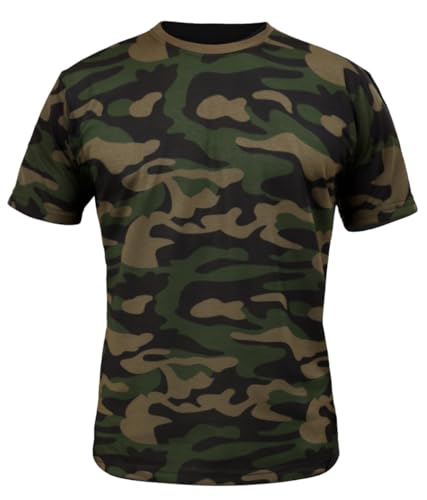 Image of LEOTUDE Regular Fit Half Sleeve Round Neck Cottonblend Tshirt for Men's (Color Red)