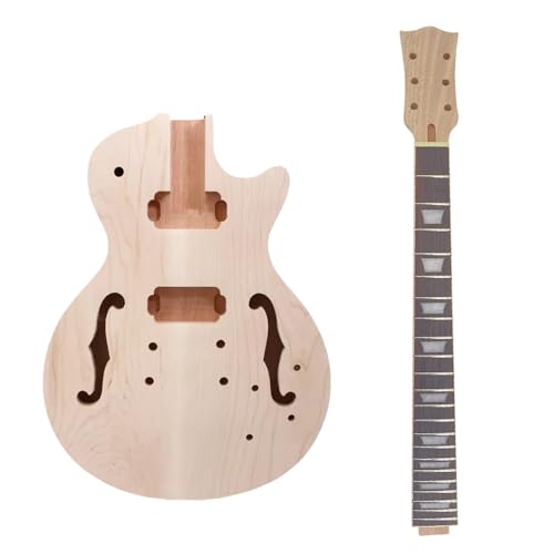 Kit guitare corps semi-creux acajou manche érable 22 frettes DIY