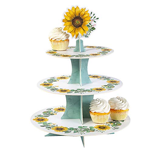 SUNFLOWER PARTY CUPCAKE STAND - Party Supplies - 1 Piece