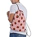 ZLKYSBU Strawberry Drawstring Backpack,Fashion Drawstring Bag Cute Beach Sack Bags For Gym Shopping Sport Yoga