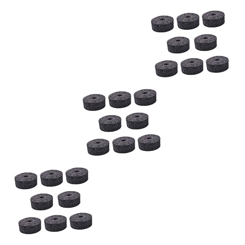 ERINGOGO 3sets Cymbal Felt Pads Drum Damper Washers Bass Drum Enhance Felt Strap Button for Kit 8pcs*3