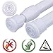 2 Pack Spring Tension Curtain Rods 18 to 28 inches Adjustable,Small Short Kitchen Curtains Rod,No Drilling,No Screws for Windows,Doorway,Bathroom White