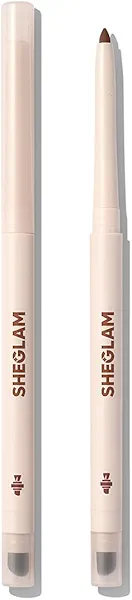SHEGLAM Gel Glide Eyeliner Pencil Creamy Waterproof Smudgeproof Longwearing Eyeliner-Brown