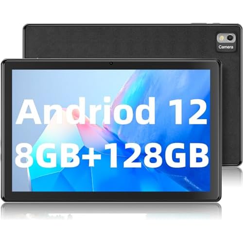 SGIN Tablet 10.1 Inch 8GB RAM 128GB Storage Android 12 Tablet PC, 800×1280 IPS Display, Octa-core Processor, WiFi, Bluetooth, Type-C, 6000mAh Battery