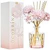 Cocorrina reed diffuser sandalwood rose 85oz flower reed diffuser set with 8 sticks home fragrance reed diffuser for home bedroom office bathroom shelf decor master collection  urban country home decor
