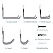 10 Packs Garage Storage Hooks, Wall Hooks Steel Multi-Size Extended Utility Double U-Hook for Heavy Duty Garage Storage Organizing Power Tools, Ladders, Bulk Items, Bikes, Ropes etc.