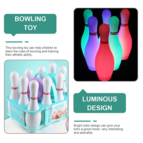LIOOBO 1 Conjunto de crianças Kit de boliche para o kit de boliche de brinquedos de brinquedos de br