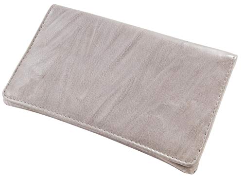 Preisvergleich Produktbild Angelo Hochwertiger Feinschnittbeutel, Tabaktasche Aus Leder, Grau