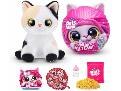 Peluche interactive ZURU Smitten Kittens S1 chaton collectionnable avec sons