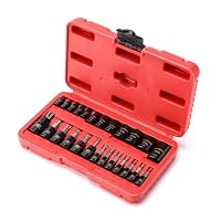 MIXPOWER 25 Piece Torx Bit and Socket Set, 13 Star Bits (T8- T60) & 12 E-Torx Sockets (E4-E22), Professional Grade Auto & Motorcycle Mechanic Set — image 7